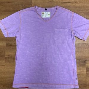 Robert Graham Purple V-neck Tee